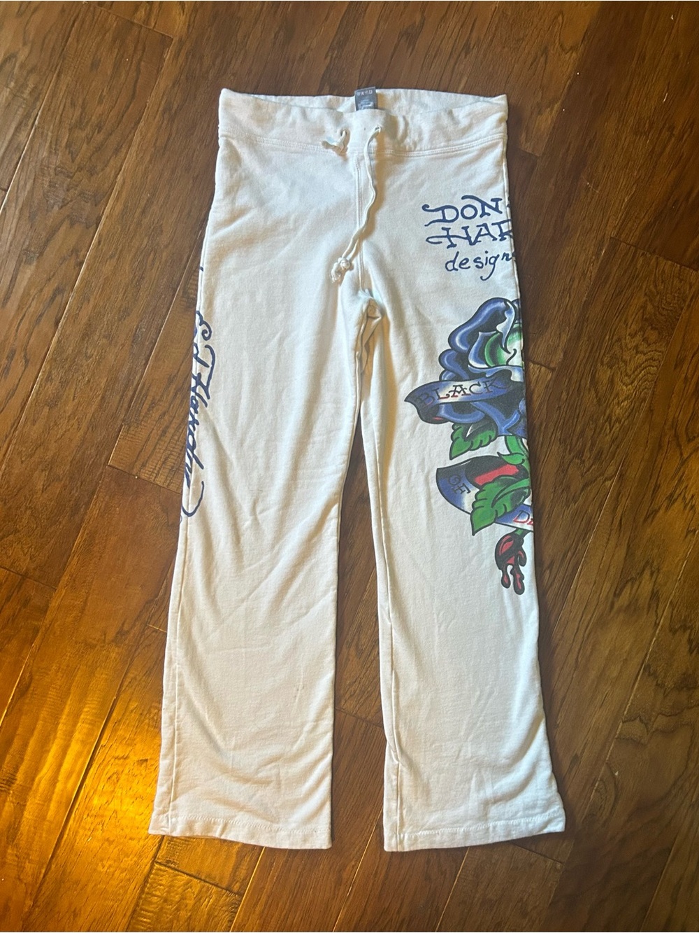 Ed Hardy White Track Pants